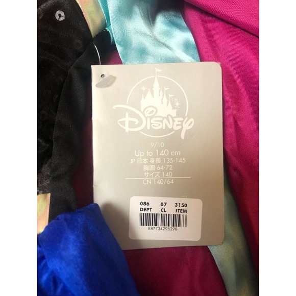 Disney Store Frozen ANNA COSTUME DRESS W Cape Size 9/10 NWT AUTHENTIC ORIGINAL - Picture 9 of 9